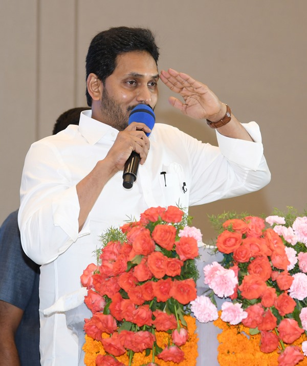 Andhra CM Jagan Mohan Reddy presents Visishta Puraskar Seva Awards