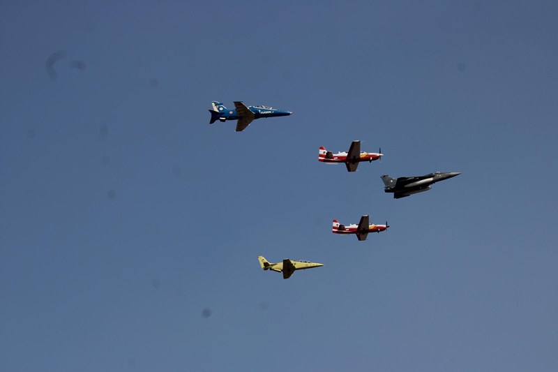 Tegas display during the rehearsls ahead of AERO INDIA