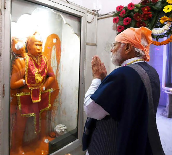 PM Narendra Modi visits Sri Guru Ravidas Vishram Dham Mandir