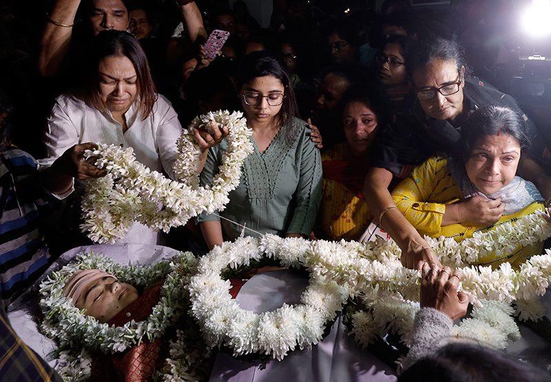 Kolkata bids final goodbye to actress Aindrila Sharma
