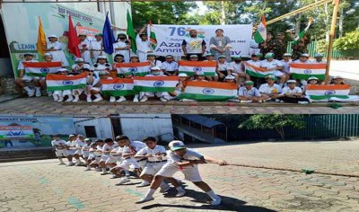 Jammu and Kashmir: Tug of war event marks Independence Day celebrations at BSF School