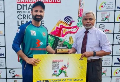 Kashmiri spinner Parvez Rasool continues his brilliant show in Dhaka League