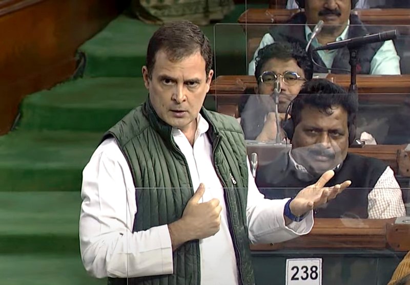 Congress leader Rahul Gandhi speaking in Budget session of Parliament