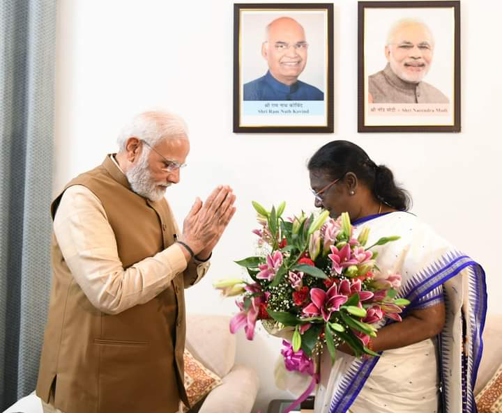 PM Modi, JP Nadda congratulate India's new President Droupadi Murmu
