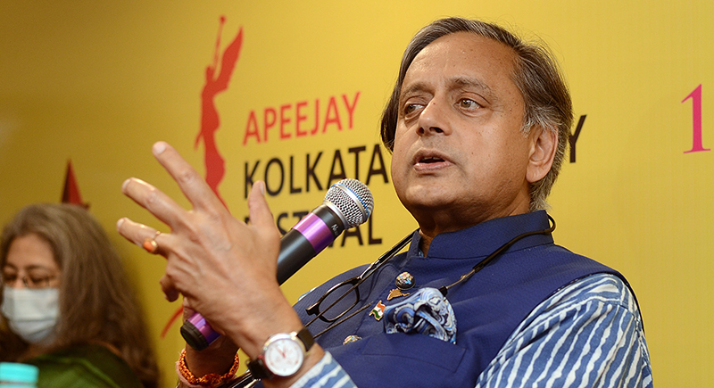 Kolkata: Shashi Tharoor at Oxford Bookstore's celebration of 100 years