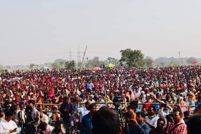 Mithun Chakraborty attends BJP meeting in Bengal's Purulia