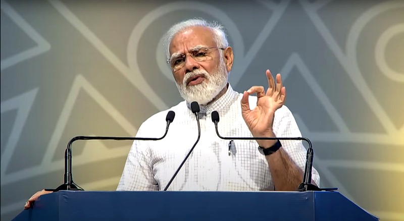 PM Modi inaugurates Bharat Drone in Delhi