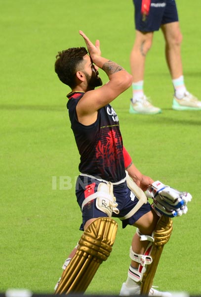 Virat Kohli at Eden Gardens in Kolkata ahead of KKR match