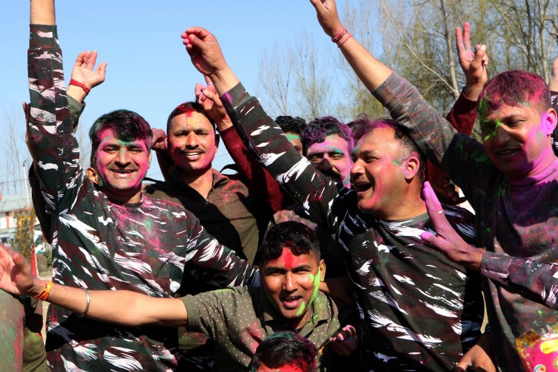 Holi celebration in Kashmir’s Anantnag