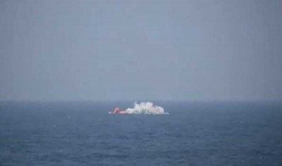 Indian Navy's heavyweight torpedo successfully destroys underwater target