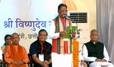 Vishnu Deo Sai takes oath as Chhattisgarh CM, PM Narendra Modi attends ceremony