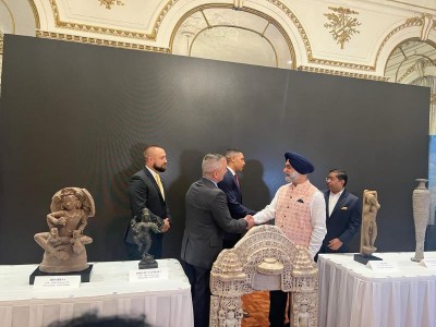 After PM Modi's State visit, US returns 105 antiquities to India