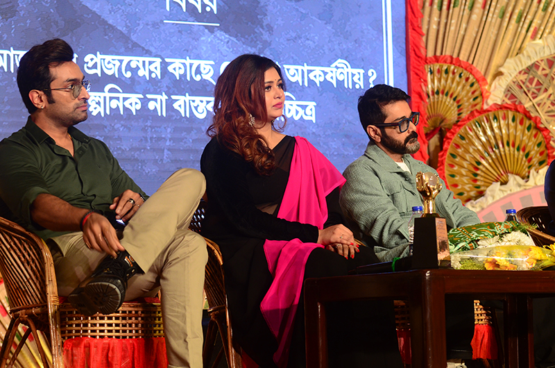 29th KIFF: Prosenjit Chatterjee, Ritabhari Chakraborty, Abir Chatterjee on a chat show