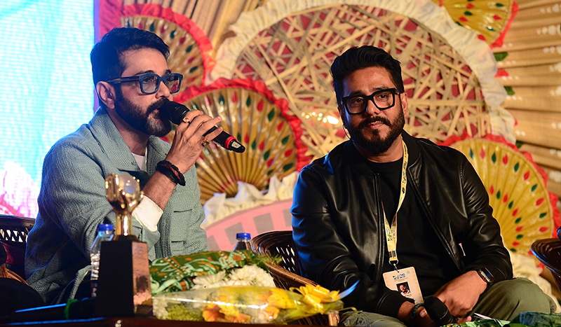 29th KIFF: Prosenjit Chatterjee, Ritabhari Chakraborty, Abir Chatterjee on a chat show