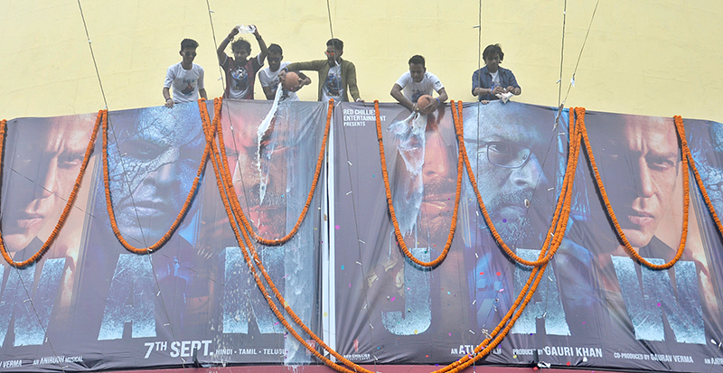 'Jawan' release: Shah Rukh Khan fans rush to theatres in large numbers on opening day