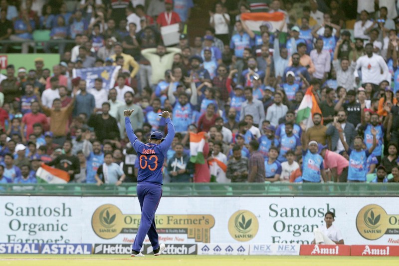 Hardik Pandya and Ishan Kishan revel after taking wicket during India vs New Zealand 2nd ODI
