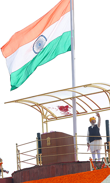 PM Modi addresses nation from Red Fort as India celebrates Independence Day