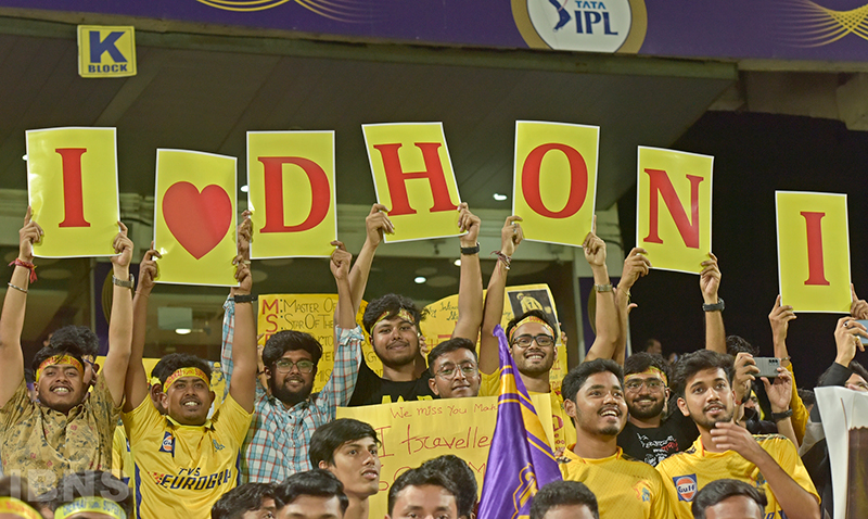 IPL 2023: Eden Gardens turns yellow in support of MS Dhoni
