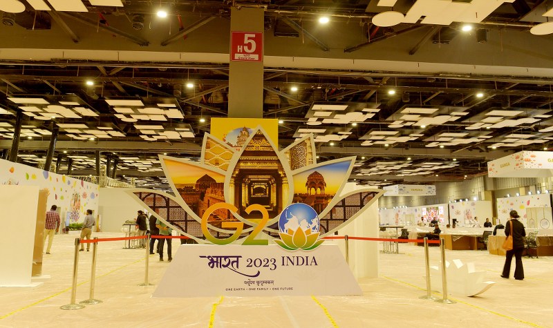 Glimpses of lighting at Delhi's Pragati Maidan ahead of G20 Summit