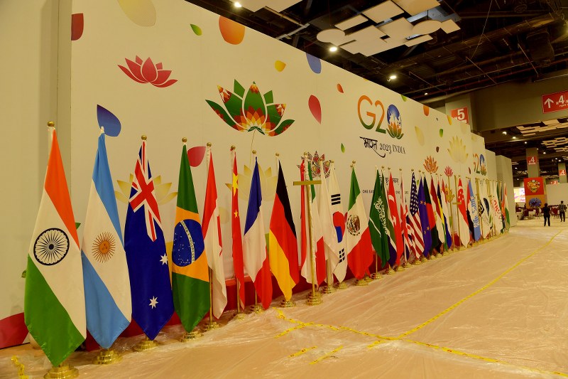 Glimpses of lighting at Delhi's Pragati Maidan ahead of G20 Summit