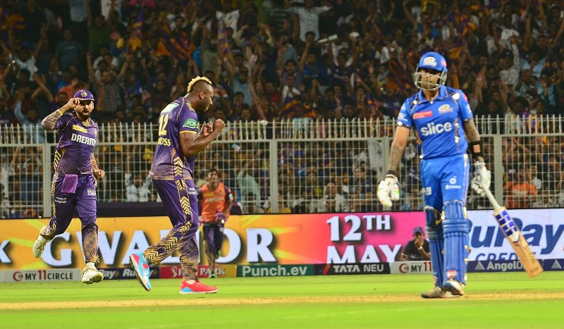 KKR outclass Mumbai Indians at Eden Gardens, seal play-offs berth