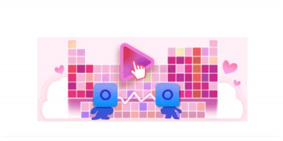 Google creates 'chemistry' themed Doodle as lovers celebrate Valentine's Day globally today