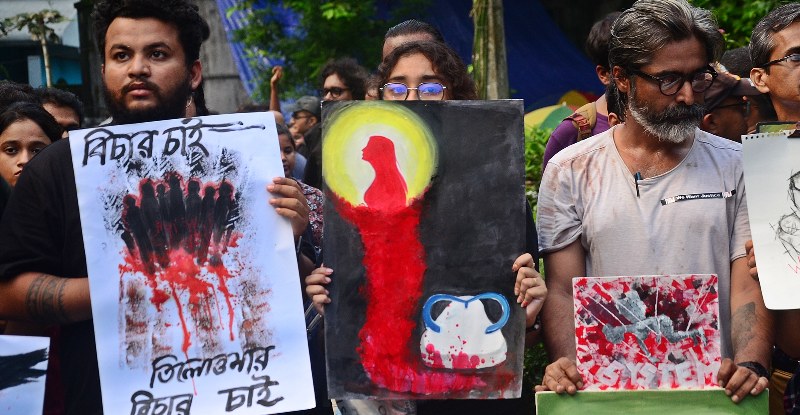 Artists demand justice for RG Kar rape-murder victim in Kolkata