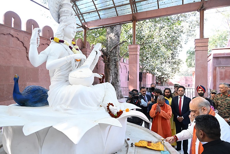 Yogi Adityanath, Amit Shah visit Maha Kumbh in Prayagraj