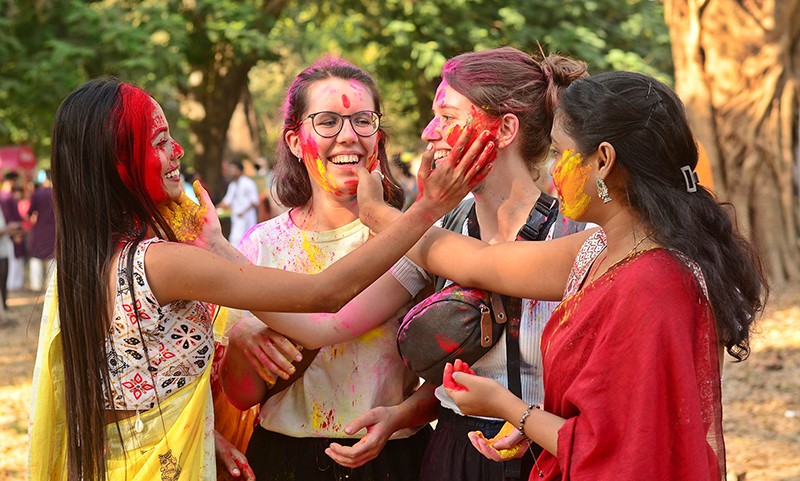 In Images: Holi celebrations in Kolkata