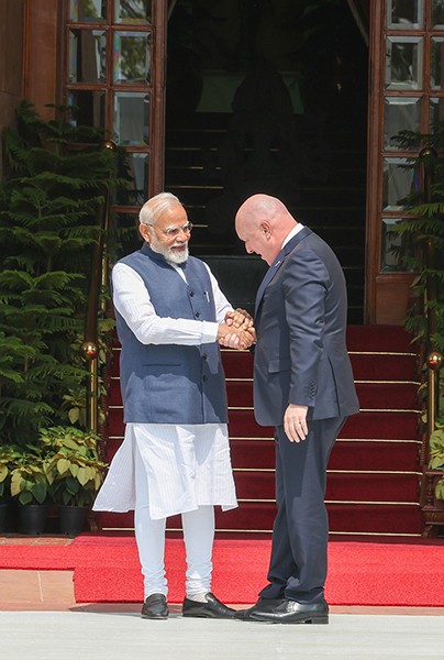 In Images: Modi meets New Zealand PM Christopher Luxon in New Delhi