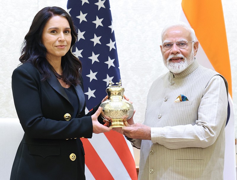 In Images: PM Modi meets Tulsi Gabbard in New Delhi