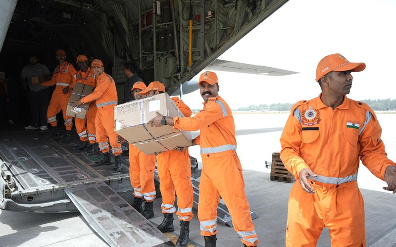 In Images: India sends humanitarian aid to earthquake-hit Myanmar