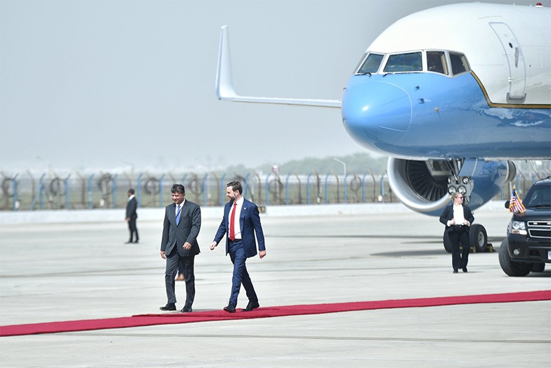 In Images: US Vice President JD Vance arrives in India