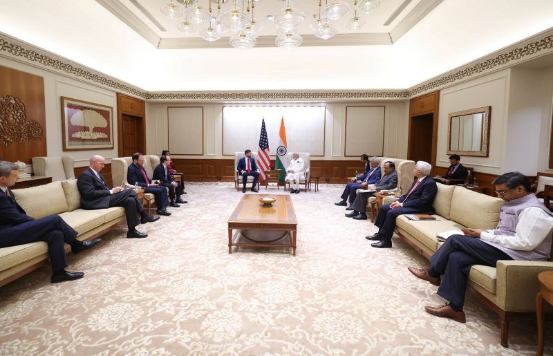 In Images: US Vice President JD Vance meets PM Modi in Delhi