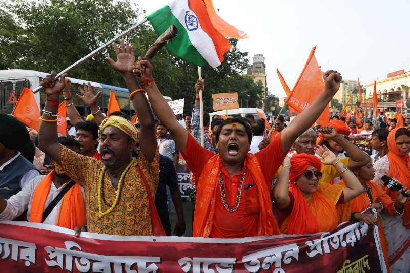 In Images: Vishva Hindu Parishad organises protest rally against Pahalgam terror attack in Kolkata
