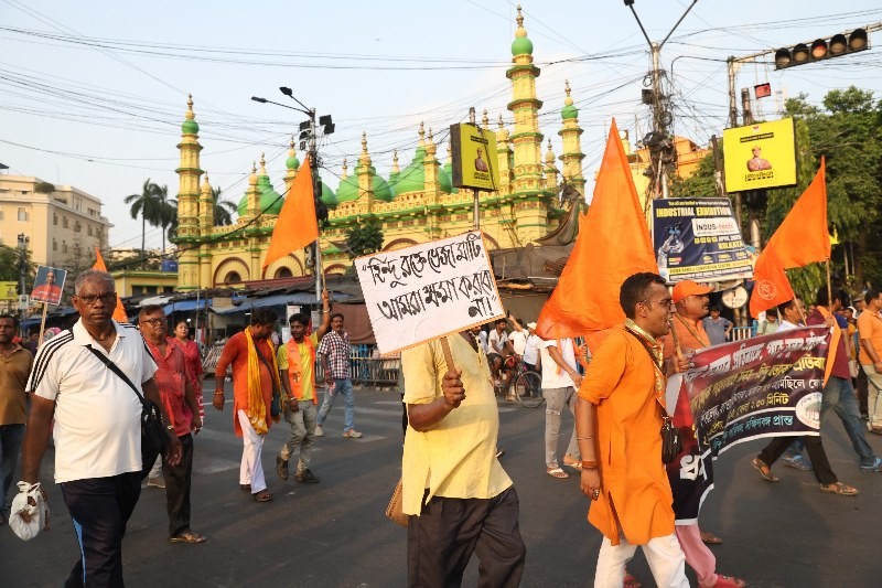 In Images: Vishva Hindu Parishad organises protest rally against Pahalgam terror attack in Kolkata