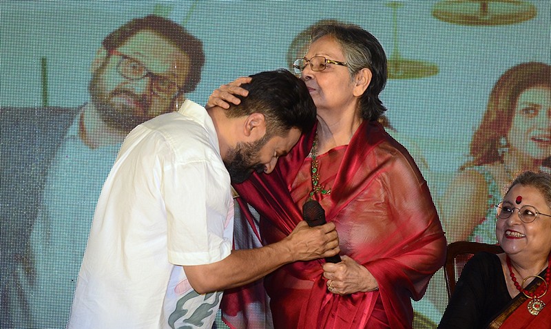In Images: Rakhee Gulzar graces trailer launch of Aamar Boss