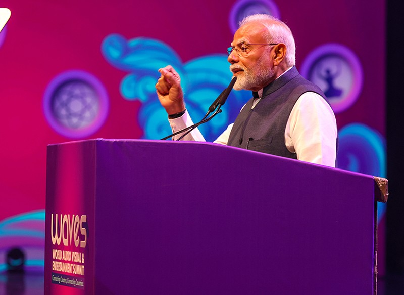 PM Modi inaugurates WAVES in Mumbai