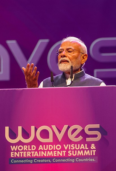 PM Modi inaugurates WAVES in Mumbai