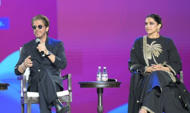 In Images: Shah Rukh Khan, Deepika Padukone speak on 'The Journey: From Outsider to Ruler' at WAVES