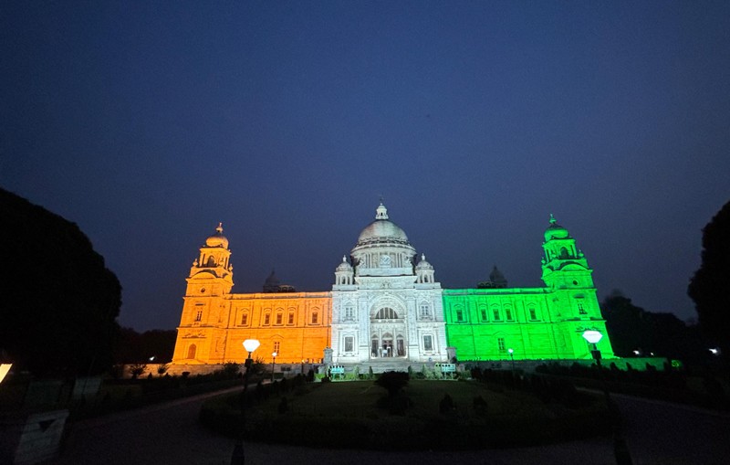 Victoria Memorial draped in Tricolour ahead of International Museum Day celebrations