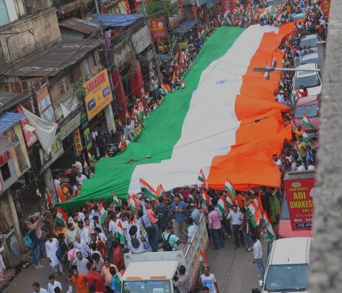 In Images: BJP supporters hold Tiranga Yatra in Kolkata to celebrate success of Operation Sindoor