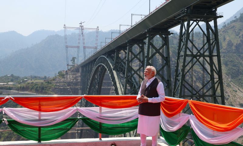 In Images: PM Modi inaugurates world's tallest railway bridge in Jammu and Kashmir