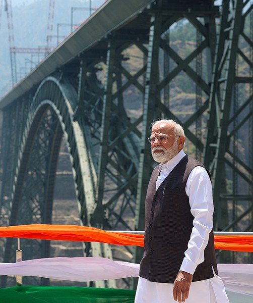 In Images: PM Modi inaugurates world's tallest railway bridge in Jammu and Kashmir