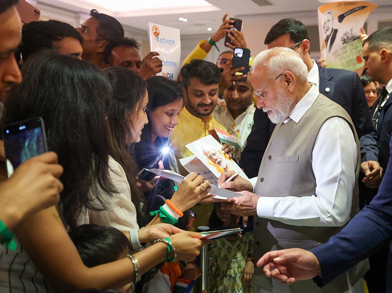 In Images: PM Modi receives warm welcome by Indian community in Cyprus
