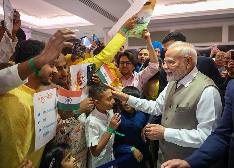 In Images: PM Modi receives warm welcome by Indian community in Cyprus