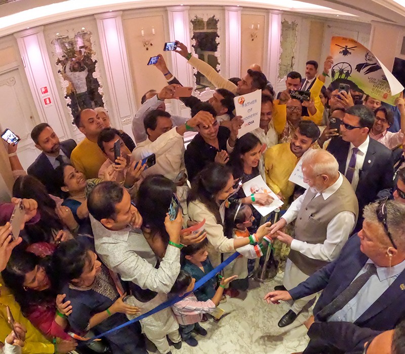 In Images: PM Modi receives warm welcome by Indian community in Cyprus