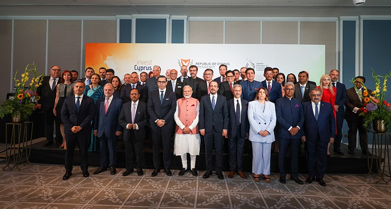 In Images: PM Modi at 'business event' in Cyprus
