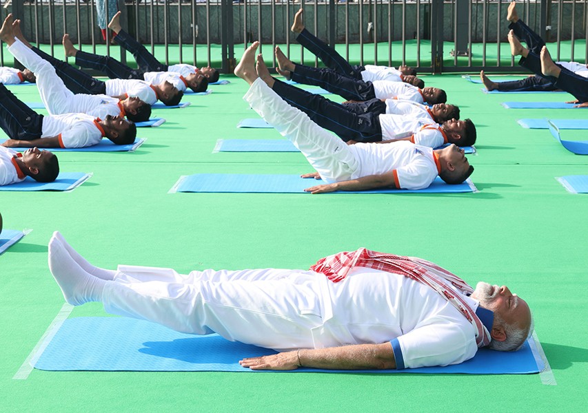In Images: PM Modi participates in 11th International Day of Yoga celebrations