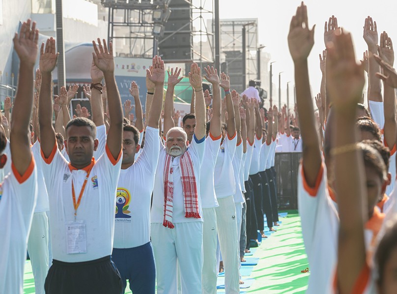 In Images: PM Modi participates in 11th International Day of Yoga celebrations